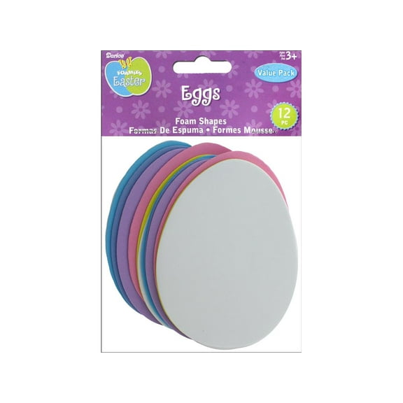 1050-97 DARICE FOAMIES BASE EASTER EGG 12PC