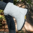 thumbnail image 3 of YOURDIARY Women's Mid-Calf Winter Snow Boot Outdoor Waterproof Cold Weather Faux Fur Boots, 3 of 8