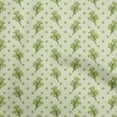 thumbnail image 1 of oneOone Polyester Spandex Light Green Fabric Floral Sewing Material Print Fabric By The Yard 56 Inch Wide, 1 of 5