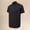 Black, variant on Workout Shirts for Men Summer Lightweight Breathable Short Sleeve Neck Quarter Zip Athletic Gym Shirts Mens Tees
