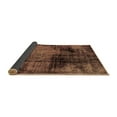 thumbnail image 2 of Ahgly Company Indoor Square Abstract Brown Modern Area Rugs, 6' Square, 2 of 4