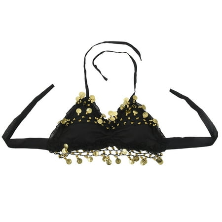 

Chamat sexy lace pleated chiffon coin Belly Dance Bra Top Costume