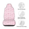 thumbnail image 4 of Disketp Ribbon Bow Car Seat Covers Universal Front Seat Coves for Car Accessories ,Padded Car Covers for Automotive, SUV, Truck, and Van, 4 of 5