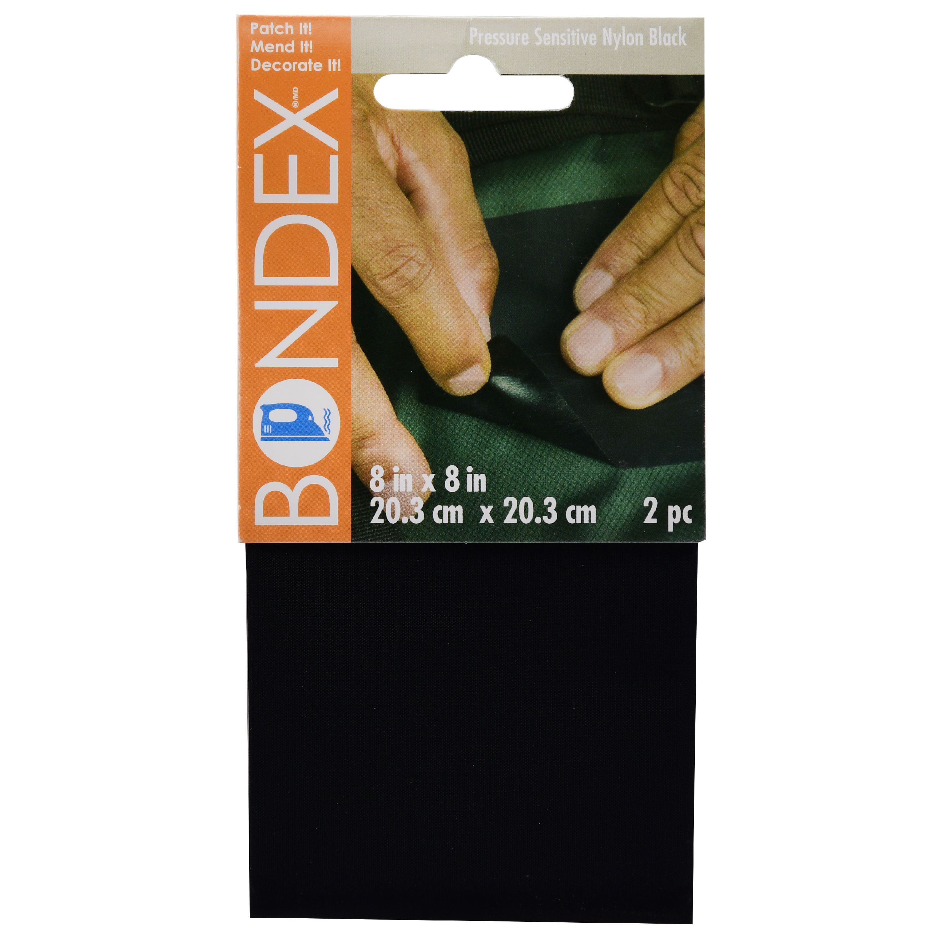 Bondex Black 5x7 Twill Iron-On Patches, 2 Pieces 