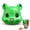 Green, variant on Squirrel Head Feeder, Funny Animal Face Hanging Feeder for Outdoor Garden | Big Mask Style Wildlife Feeding Station, Novelty Mouse Design, Easy-Fill Backyard Patio Decor, Weather-Ready Gift