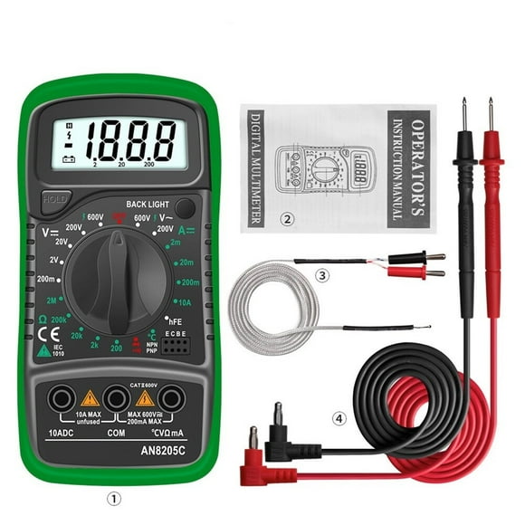 Digital Multimeter AC/DC Ammeter Volt Ohm Multimetro Tester Meter With Thermocouple LCD Backlight Portable ,Widely Used