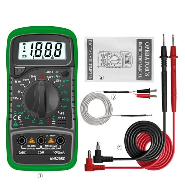 Digital Multimeter AC/DC Ammeter Volt Ohm Multimetro Tester Meter With Thermocouple LCD Backlight Portable ,Widely Used