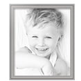 thumbnail image 2 of ArtToFrames 16" x 19" Silver Picture Frame, 16x19 inch Silver MDF Poster Frame (WOM-5329), Pack, 2 of 7