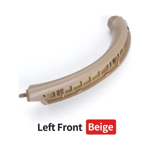 Partscollect Car Inner Handle Interior Door Panel Pull Trim Cover Compatible for BMW X5 E53 1999 2000 2001 2002 2003 2004 2005 2006 Replaces OE# 51418265079 (Beige Front Left Bracket)