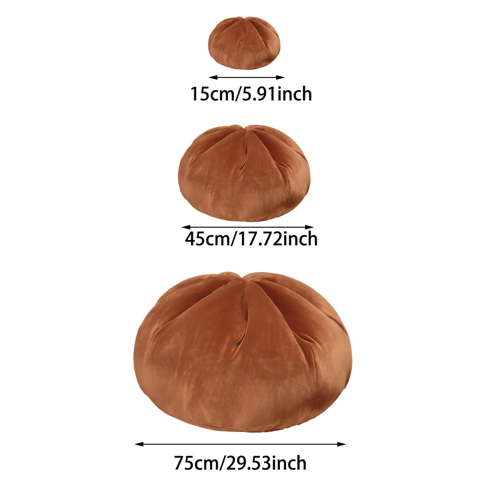 Giant Dumpling Squishies Stress Ball, Super Soft Mega Rainbow Dumpling Fidget Sensory Toy for ADHD, Squeeze Dough Ball Stress Relief Hand Pillow, Cute Stuffed Bun for Bedroom, Sofa, Dorm Room Decor