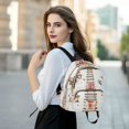 thumbnail image 6 of FORMRS Mini Backpack Purse for Women Quilted Travel Daypack Casual Shoulder Bag, Holiday Train, 6 of 7
