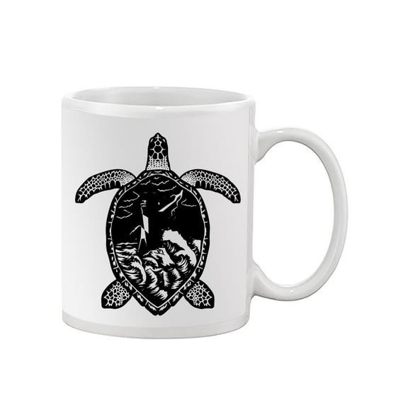 Sea Turtle Bold Silhouette Mug - Image by Shutterstock,