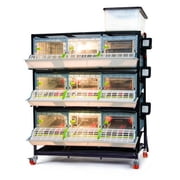 Hatching Time 9.5 Chick Brooders, ABS Plastic 3-Layer Modular Design, Automatic Heating System, Stackable Brooder for Chicks, Quail & Pheasant