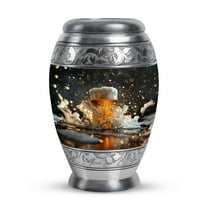SUBSH Beer Urn - Mini Urn - Adult Urns for Men - Ashes Urn - Ash Holders for Human Ashes - (3 inch Pack of 1)