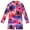 #01/Coconut tree, variant on Kids Girls One Piece Zipper Swimsuit Long Sleeve Swimwear Bathing Suit Rash Guard 4-12 Years