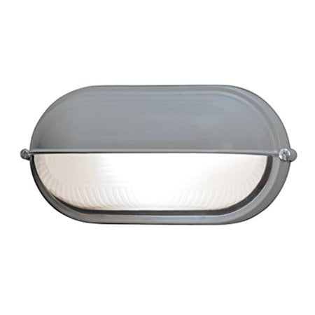 Nauticus - Emplacement Humide Cloison LED - Finition Satinée - Abat-Jour en Verre Dépoli