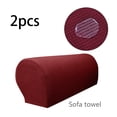 thumbnail image 3 of 2 fundas para sillón, fundas para brazos, Protector de muebles, fundas extraíbles para sillón, fundas para el hogar, sala de estar, dormitorio, mueble , ROJO Vino rojo BLESIY Fundas Sillones, 3 of 4