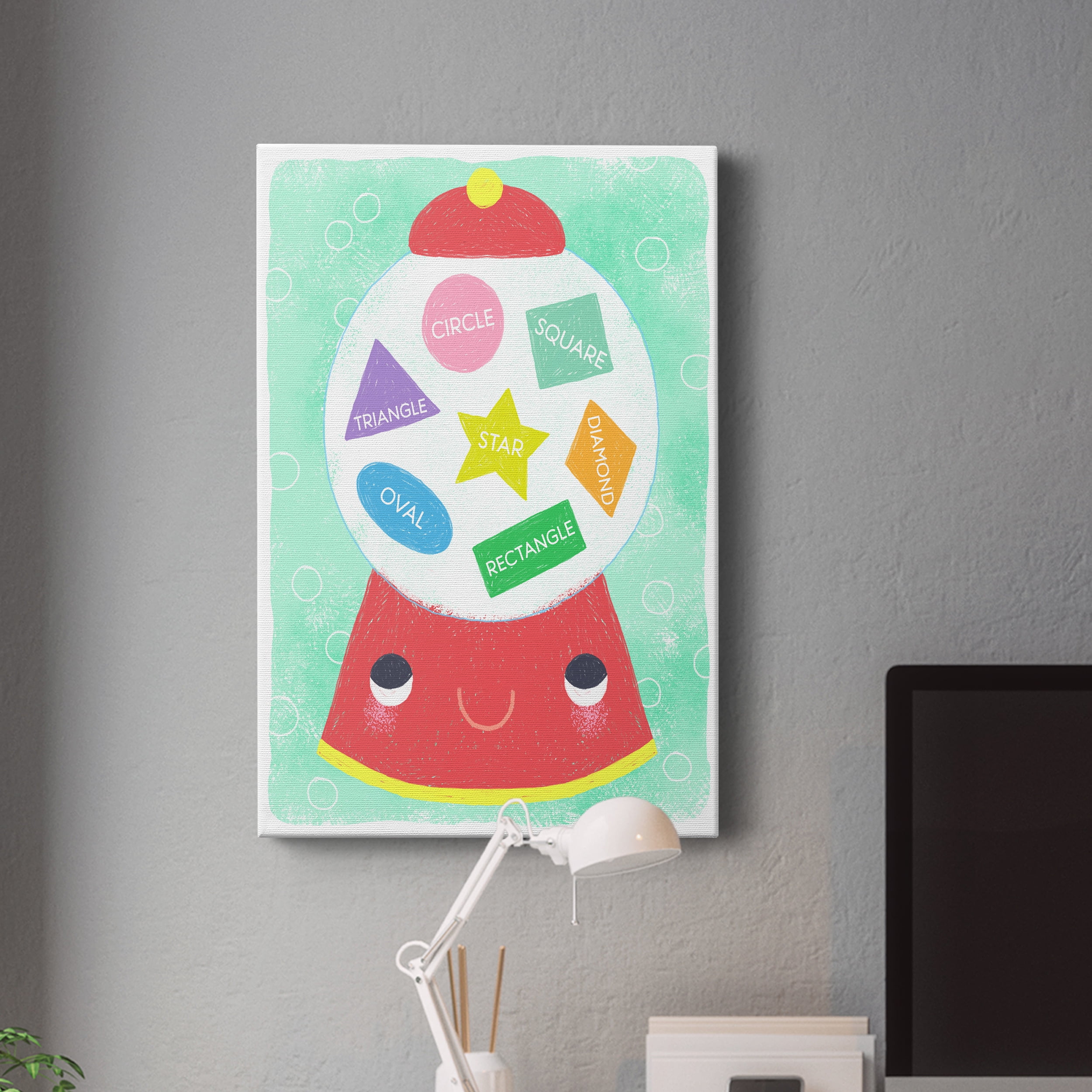 Gumball Shapes Premium Gallery Wrapped Canvas - Ready to Hang - 24 x 36