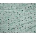 thumbnail image 4 of oneOone Polyester Lycra Light Grayish Green Fabric Texture & Triangle Geometric Craft Projects Decor Fabric Printed By The Yard 56 Inch Wide, 4 of 4