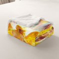 thumbnail image 4 of Erosebridal Magical Angel Princess Throw Blanket for Couch 50x60, Rainbow Gold Clouds Plush Blanket, 4 of 7