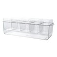 thumbnail image 2 of Last Chance Chilled Condiment Box 5 Containers Condiment Server With Individual Lid Tray With Bar Accessories Removable Dishes Platter Fruit Salad For Decorations,1*Storage Box, 2 of 9