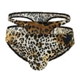 thumbnail image 4 of khonts,Men's Briefs Leopard Printed and Snake Skin Pattern Underwear Hollow out Sexy Exotic Underpants Gold XL, 4 of 4