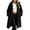 Black, variant on Women's Thick Sherpa Fleece Hooded Long Coat Oversized Cozy Warm Cardigan Jacket with Pocket Casual Fashion Winter Outer Clothing White