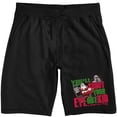 thumbnail image 4 of A Christmas Story You'll Shoot Your Eye Out Kid Men's Black Sleep Pajama Shorts-XL, 4 of 7