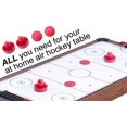 thumbnail image 5 of Mini Palettes de Hockey sur Air - Ensemble de Remplacement - Ensemble de Deux Poussoirs de Hockey sur Air Rouge et Quatre Palets Rouges de 2 Pouces I Epic Gifts, 5 of 5