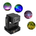 thumbnail image 4 of Toolven Moving Head LED Light with Laser Effect, 180° Horizontal and 270° Vertical Scanning, 6W RGB Lasers, DMX Control for Stage and Party Use, 4 of 7