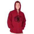 thumbnail image 5 of Hold Fast Freedom Flag Skull Bones Zip Up Hoodie Men's Women's Brisco Brands S, 5 of 6