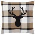 thumbnail image 1 of Bouclair Black Eika Antler Cushion Cover, 1 of 5