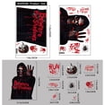 thumbnail image 4 of Halloween Window Clings,Scary Ghost Skeleton Zombie Static Stickers Window Decals With Blood Handprint Bats Pumpkin Design Home Glass Party Decoration Indoor Holiday Spooky Scene Display (red), 4 of 6