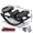 All Black, variant on POAO Rock Stepper, Side to Side Rocking Stepper for Exercise at Home, Low-Impact Knee-Friendly Exercise Machine with Resistance Bands,LCD Monitor, 330 LBS Weight Capacity
