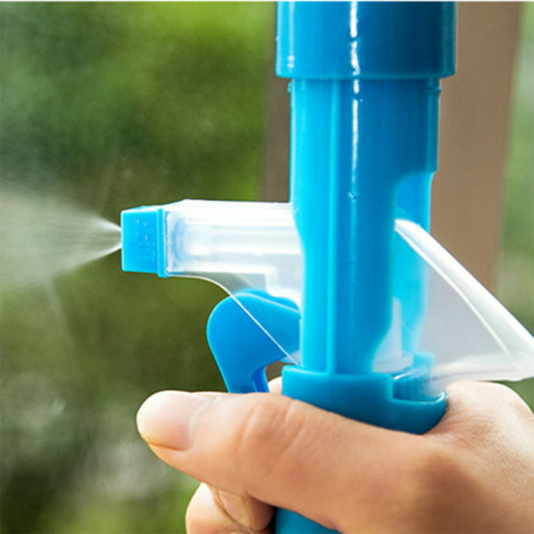 Multi Function Window Wiper Water Spray Window Cleaner Window Glass Cleaning Wiper (Blue), Size: 31.5*4cm
