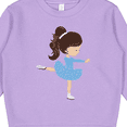 thumbnail image 3 of Inktastic Figure Skating, Ice Skating Girl, Brown Hair Toddler Sweatshirt, 3 of 4