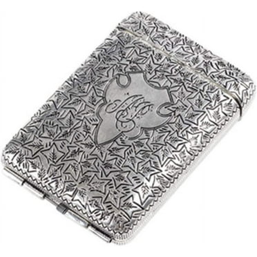 Fymlhomi Cigarette Case Box Silver Metal Holds 16 Cigarettes Normal Size Cigarette Peaky Blinders Merchandise