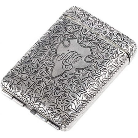 Fymlhomi Cigarette Case Box Silver Metal Holds 16 Cigarettes Normal Size Cigarette Peaky Blinders Merchandise