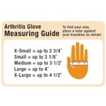 thumbnail image 2 of Brownmed IMAK Arthritis Pain Relief Compression Gloves - Medium - Gray/Sapphire, 2 of 2