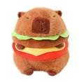 thumbnail image 4 of Peluche de animal, juguete de peluche, carpincho, muñeco de peluche suave, hamburguesa de peluche 40cm, 4 of 9
