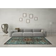thumbnail image 3 of Ahgly Company Indoor Rectangle Persian Light Blue Traditional Area Rugs, 2' x 4', 3 of 4