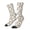 White, variant on Retro Bunny Print Adult Socks for Men & Women,Calf Socks, Ankle Socks,Boots Socks,Breathable Casual Sock,Unisex Crew Socks