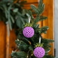 thumbnail image 4 of Fwttom Christmas Balls Christmas Ornaments, 3 Pcs Lacquer High-Gloss Christmas Shatterproof Ball Set, Christmas Tree Decorations Color Plastic Balls Pendant for Xmas Tree, Holiday Gifts, Party Decor, 4 of 6