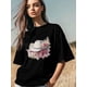 thumbnail image 3 of Women's T-Shirt,Short Sleeve Tee Shirts Casual Tops White Cowboy Hats Crewneck T Shirt for Women, 3 of 8