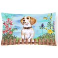 thumbnail image 1 of Carolines Treasures CK1248PW1216 Beagle Spring Canvas Fabric Decorative Pillow, 1 of 3