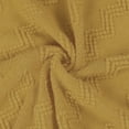 thumbnail image 6 of Wavy Pattern Decorative Knit Throw Blanket with Tassels, 50" x 60", Old Gold, 6 of 8