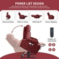 thumbnail image 6 of Momspeace Power Lift Recliner Chair Recliners for Elderly with Heat and Massage Recliner Chair for Living Room - Red, 6 of 6