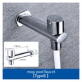 thumbnail image 2 of Robinet de Laveuse à 2 Sorties d'Eau, Bec Double pour Jardin et Extérieur, Plaqué Chrome, Caractéristiques Polyvalentes, 2 of 5