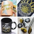 thumbnail image 4 of Markers Pens Art Waterproof Metallic Fast Dry Ink Marker Permanent Mirror Paint DIY Crafts Paper Glass Card Making Christmas Festival Green, 4 of 9