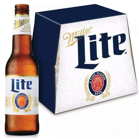 Miller Lite Beer, 12 Pack, 12 fl oz Glass Bottles, 4.2% ABV